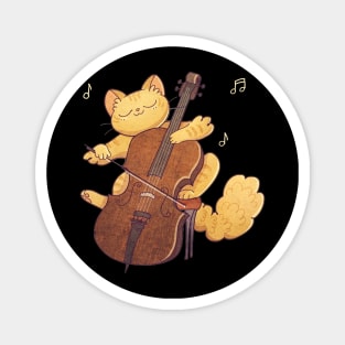 Cello Music Cat T-Shirt Funny Pet Gift Idea Magnet